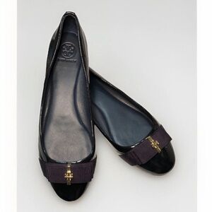 Tory Burch Trudy Navy blue Ballet Flats with Gold Accent